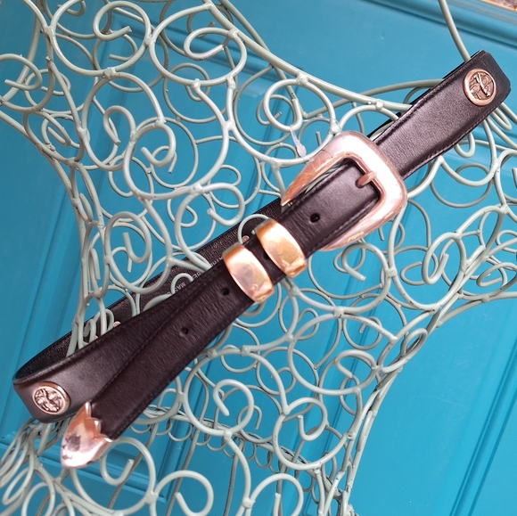 Genuine Leather GOLF Belt Mens Studded Silver Metal Buckle Golfers Logo Icon 34 - Picture 12 of 17